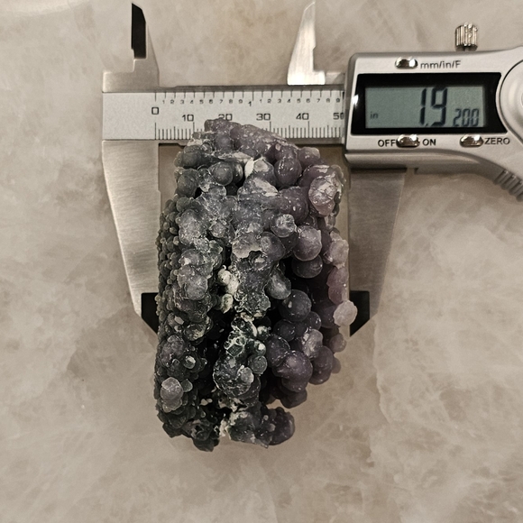 NATURAL GRAPE AGATE- CRYSTAL Freeform Purple/Blue/Green - Picture 6 of 7